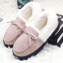 优韵康冬季月子包跟产后家居室内用防滑保暖毛绒棉拖鞋女情侣室内厚底女 粉色（加绒加厚，请选大一码） 36