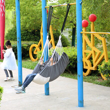 【雷斯卡】秋千室内儿童单人家用婴儿户外门框单杠吊椅床布袋大人荡秋千庭院 户外套餐【灰色】可拆洗