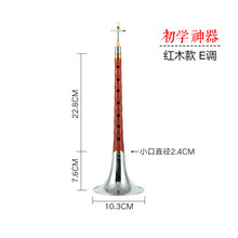 朝凤燕京唢呐乐器全套初学者入门锁啦d调演奏琐索拉降b调哨呐 红木小E调白碗唢呐+九大