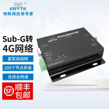 亿佰特433MHz自组网串口服务器 网关透明传输 RS485 RS232 以太网 RJ45 E70-DTU(433NW30)+电源+天线