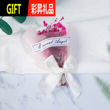 男士生日礼物高端又实用ins抖音小礼品干花 花束迷你小干花满天星生日礼物花网红抖音圣诞永生花拍摄道具 粉满天星 干花包