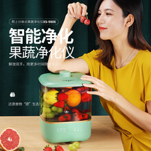 夕上XS-9806果蔬净化仪餐具肉类清洗机臭氧分体式水果蔬菜食物净化机果蔬机小家电 牛油果绿