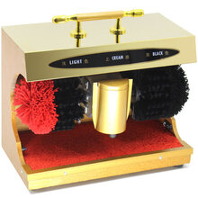 擦鞋机家用 擦鞋机全自动感应机擦鞋器自动家用电动刷皮鞋刷鞋机 提手金色