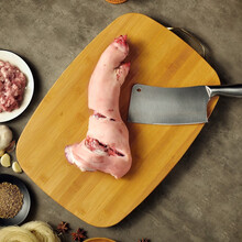 凯洛格 切菜板实木砧板家用竹案板面板大号长方形刀板耐用特厚 特厚不锈钢包边38*28*3.4cm