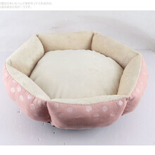 狗窝猫窝冬天保暖可拆洗垫子宠物四季通用猫窝大型小型犬泰迪宠物用品 六边形 M(46*12*14)