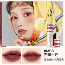 第二支1块】into同款you唇泥哑光口红雾面唇釉防水不易沾杯掉色心慕与你女主角系列唇颊两用女学生款 EM08.赤陶土