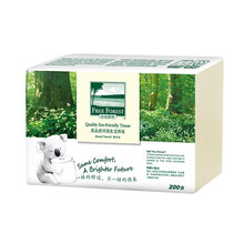 洁云（Hygienix） 自由森林 擦手纸 高品质环保生活擦手纸 本色 200张*20包 整箱销售