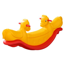 儿童双人跷跷板宝宝摇马木马家用玩具卡通动物翘翘板 幼儿园跷跷板摇摇马户外游乐园 双色小马