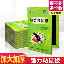 狂丰 粘鼠板超强力老鼠贴家用捕鼠器大号加厚捉抓灭大老鼠沾胶板耗子药灭鼠神器 10张装