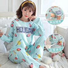 楚歌质优品 春秋冬季月子服产后加厚哺乳喂奶12孕妇睡衣夏季薄款产妇10月份11 【023小草莓】款 M