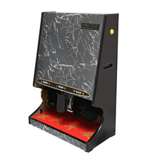 自动擦皮鞋机 全自动感应擦鞋机 酒店大堂大厅钛金电动立式擦鞋器 大理石镜面