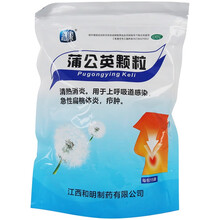 润家 蒲公英颗粒 15g*15袋 清热消炎上呼吸道感染急性扁桃体炎疖肿 1包