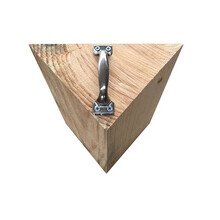 昌佑  汽车实木三角木止退器防滑溜挡轮胎定位器停车大型货车专用阻车木350*250*150mm一个 （企业定制款）