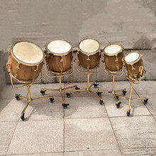 派尼美特镀金色五音排鼓椿木实木排鼓打击乐成人排鼓堂鼓定音鼓排鼓