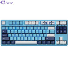 AKKO 3108/3087DS天空之境机械键盘 电竞游戏办公 有线 TTC金红轴 笔记本电脑台式机 87键 TTC金粉轴