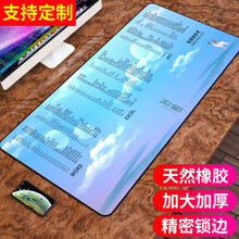 摩加 超大鼠标垫加厚办公快捷键大全护腕大号电竞游戏PS函数cad桌面键盘女生电脑垫书桌垫子定制订做 WORD/EXCEL/PPT快捷键-冶愈 尺寸400*900mm厚度5mm
