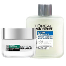 欧莱雅男士水乳套装舒润强肤男士护肤品套装控油补水保湿收缩毛孔提亮肤色男士护肤套装  舒润强肤2件套（修护露+爽肤水）