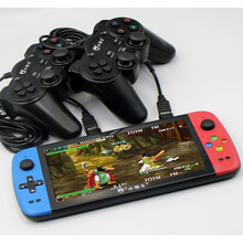 小霸王游戏机Q900掌机小型psp街机双人大屏FCgba俄罗斯方块高清手掌上游戏机怀旧款老式游戏机世 增强版7.0寸红蓝32G+双手柄 单机标配  中国大陆