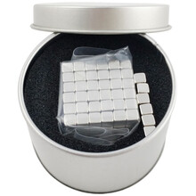 巴克球buckyballs魔力磁力球5毫米216颗减压玩具 5MM礼盒装216+6颗 方形镍色