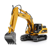 合金车模工程车 1:50大型挖掘机 汽车仿真模型 挖机 推土机 运输车 装卸车儿童摆件模型玩具礼物 挖掘机