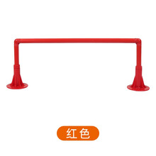 幼儿园儿童智体能可升降跨栏多功能路障钻洞感统体能训练跨栏组合玩具 圆管跨栏红色