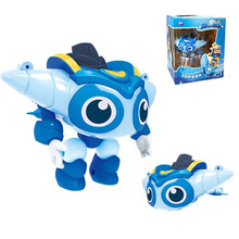 猪猪侠深海超星萌宠小英雄彪汉虎鲸鲨鱼儿童变形合体玩具坦克钢牙 YS8718D超人强-鞭炮/魔鬼鱼【送积木+文具】