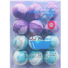 益宠银离子抑菌水疗素宠物猫狗泡澡SPA泡腾球泡泡浴皮屑换毛真菌 银离子抑菌彩虹泡腾球 12粒/盒