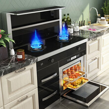 伟佳好太太 集成灶一体式油烟机燃气灶消毒柜烤箱一体式 集成灶抽油烟机煤气灶烟灶套餐 自动清洗烟灶联动 变频款（一米带蒸烤箱+消毒柜）特惠新款 天然气