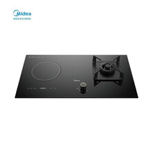 美的（Midea）燃气灶电磁炉家用5.0KW大火力智能APP气电两用灶智能家电Q610P 气电一体 黑色 气电两用