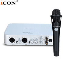 iCON 艾肯6nano外置声卡套装直播喊麦专业录音设备主播手机电脑通用网络K歌莱维特电容麦克风话筒 6NANO+BlueE300【需连接电脑】