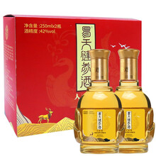 京东超市	
易天健 人参酒42度礼盒装250ml  长白山人参枸杞等36种配料