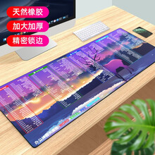 索能超大鼠标垫办公快捷键大全加厚大号护腕女0ffice软件excel函数PS桌面键盘电竞游戏电脑桌垫 快捷键大全-梦幻神鹿 尺寸300x800mm厚度5mm