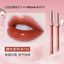 colorkey珂拉琪Hello Kitty空气唇釉丝绒哑光镜面口红唇彩雾面哑光唇釉不沾杯 B725 蜜酱红莓