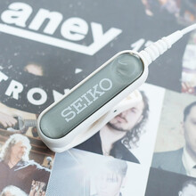 日本SEIKO精工STM30乐器通用拾音夹 调音器拾音器麦克风民谣免开孔 白色款+送绒布袋