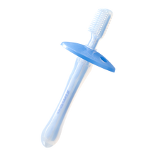 小狮王辛巴婴儿训练牙刷硅胶儿童宝宝软毛婴幼儿乳牙刷带保护帽 台湾原装 蓝色