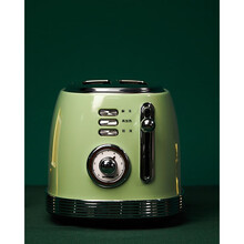 小米有品圈厨（ocooker）烤面包机家用片烤吐司机全自动多士炉小型土司片三明治复古高颜值 复古绿