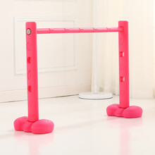 幼儿园跨栏儿童钻洞拱形门 塑料钻山洞室外钻圈体育活动健身器材玩具 可调节跨栏红色