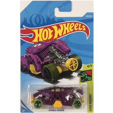 风火轮火辣小跑车恐龙怪兽系列鳄鱼蝎子蝙蝠狼牙鲨鱼动物合金车模 紫色 双头龙