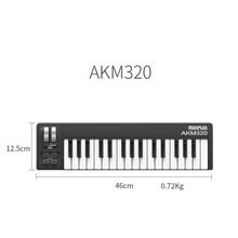 MiDiPLUS AKM320 25 37键移动便携迷你小打击垫电音编曲 MIDI键盘 AKM320 MINI琴键32键