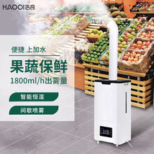 浩奇HAOQI工业加湿器上加水大雾大容量仓库工厂商用果蔬超市烤烟回潮机大型喷雾机 3核智能增强版1800ml/h