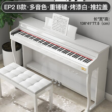 阿萨娜丝（Asanasi） 电钢琴88键专业版重锤数码键盘家用成人初学者儿童智能钢琴幼师 EP2B-多音色-重锤键-烤漆白