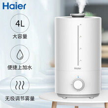 海尔（Haier）加湿器卧室办公室 小巧迷你静音加湿 超声波微米香薰加湿 无极变速上加水 4L大容量 SCK-94D1A