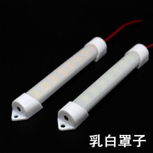 12v伏汽车顶灯条鱼缸水灯亮节能灯管电瓶夜市地摊照明led灯带 10厘米-12珠-透明罩 暖黄  其它