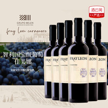 国际	
【聚会宴请】智利进口红酒富丽安fray Leon卡曼尼干红葡萄酒2019 五整箱红酒 750ml*30 原瓶进口