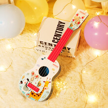 儿童吉他尤克里里女孩玩具儿童礼物可弹奏乐器宝宝益智早教1-2-3岁男孩玩具小孩生日5幼儿园 蓝：21寸儿童卡通尤克里里