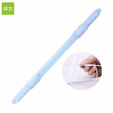 绿文塑料装订压条2孔简易装订夹 80mm孔距软胶透明活页夹 两孔装订夹条简约塑料塑胶双孔夹 白色装订夹条 30支