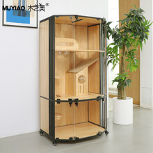 木艺奥（MUYIAO）猫别墅实木猫笼子智能恒温猫舍豪华猫窝猫咪繁育展示柜宠物公寓木制加热温控猫房猫柜 X 经典款 高150*宽80*深60