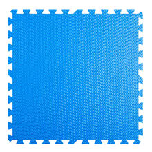 明德老款水点纹树叶纹十字爬行垫泡沫地垫卧室拼接垫子防滑垫大号 宝宝礼物1-10岁 蓝色 60*60*2.0cm【水点纹阻燃老款6片