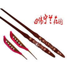 田伟宁扬琴琴竹仿古琴竹琴竹健子 送琴竹筒及皮管 田伟宁 兰花图