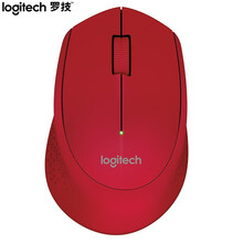 罗技（Logitech）M280(M275) 鼠标 无线鼠标 办公鼠标 右手鼠标 企业采购 红色 带无线2.4G接收器